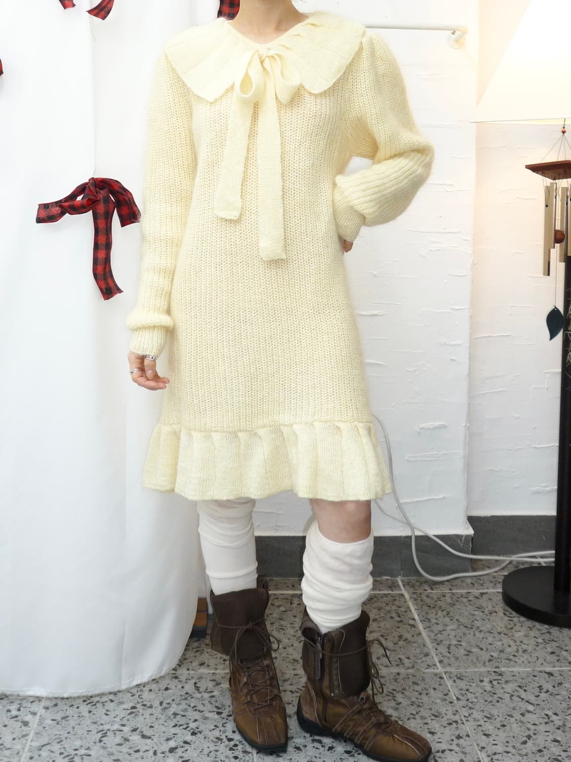 ivory darling knit ops 상품이미지2