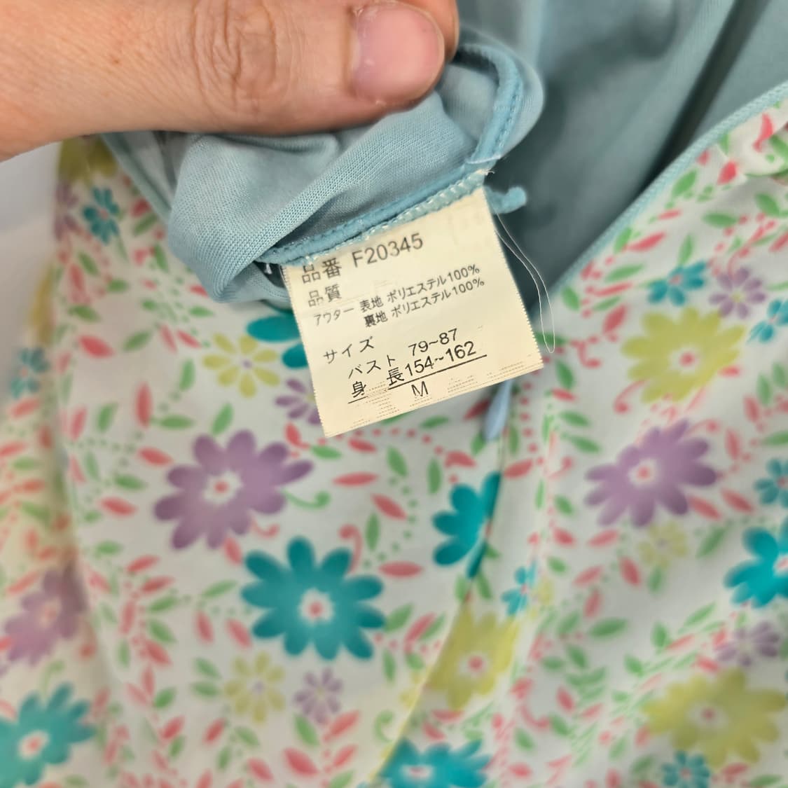 일본 빈티지 플라워 리본 페프 블라우스 (감성룩) 상품이미지7