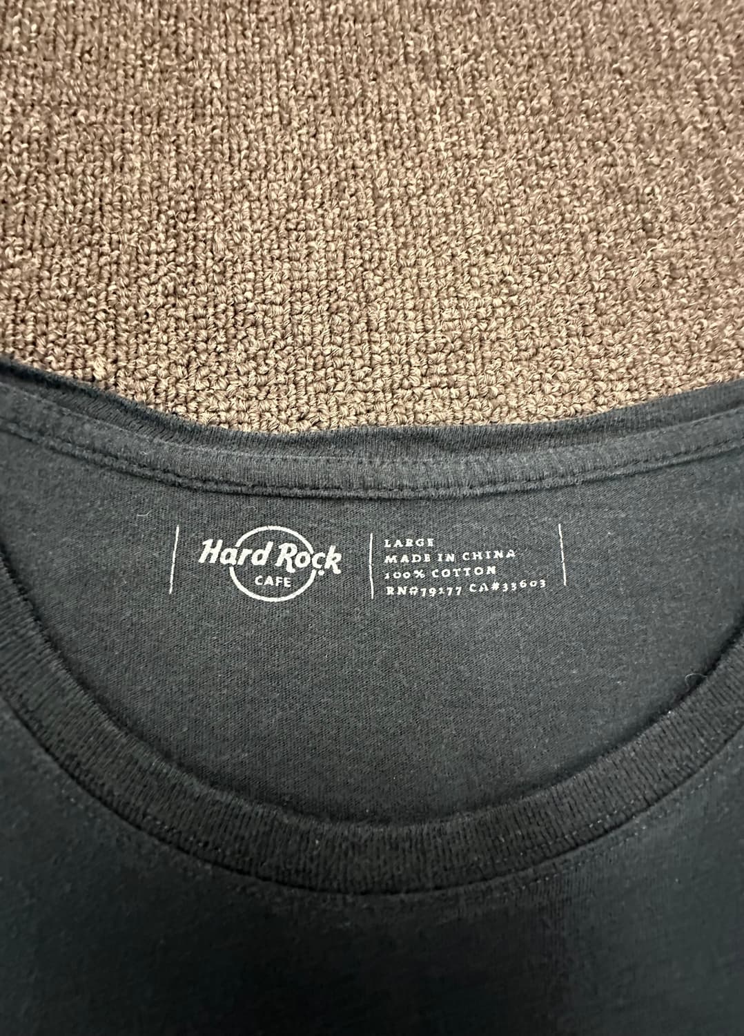 L)Hard Rock 비즈 로고 블랙 반팔 상품이미지4