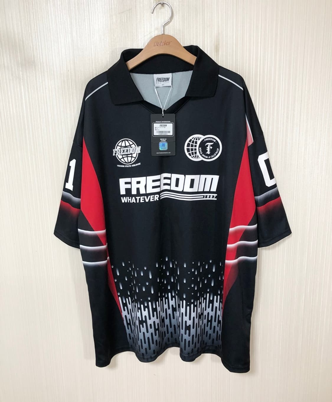 프리덤(FREEDOM) 레이싱 피케티셔츠(블랙) 3XL 상품이미지1