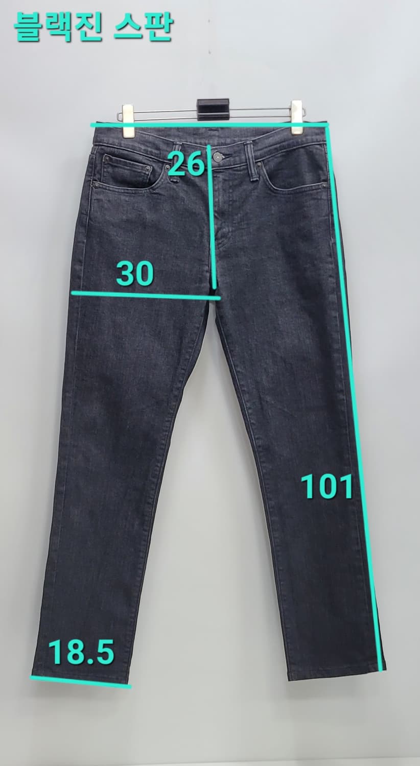 LEVI'S 리바이스 511 블랙진 데님 청바지 / 남 32 블랙
z5b 상품이미지9