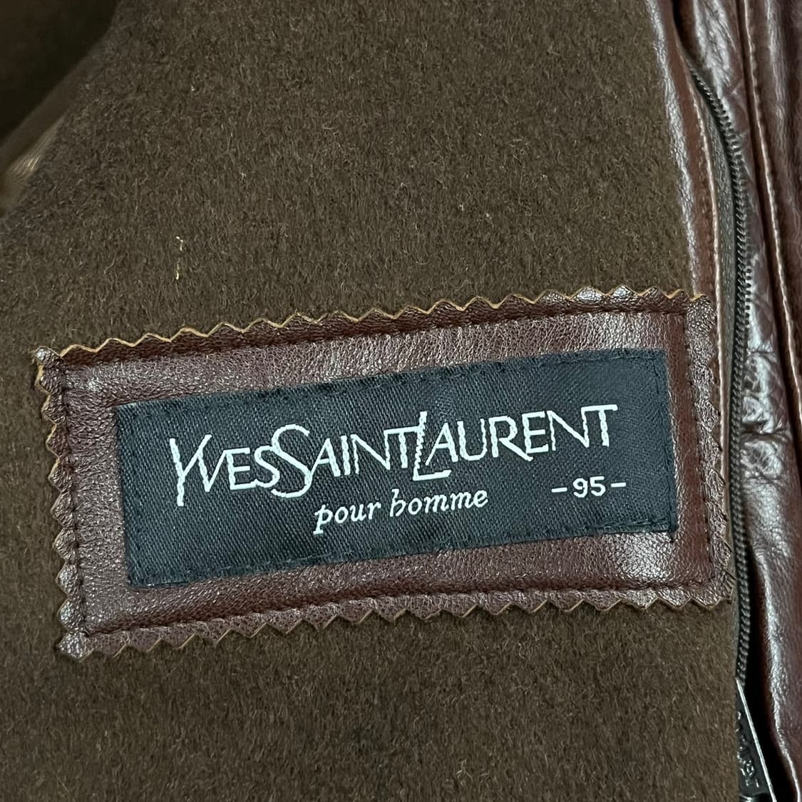 [정품/95] 입생로랑 빈티지 양가죽 자켓 b17 상품이미지7