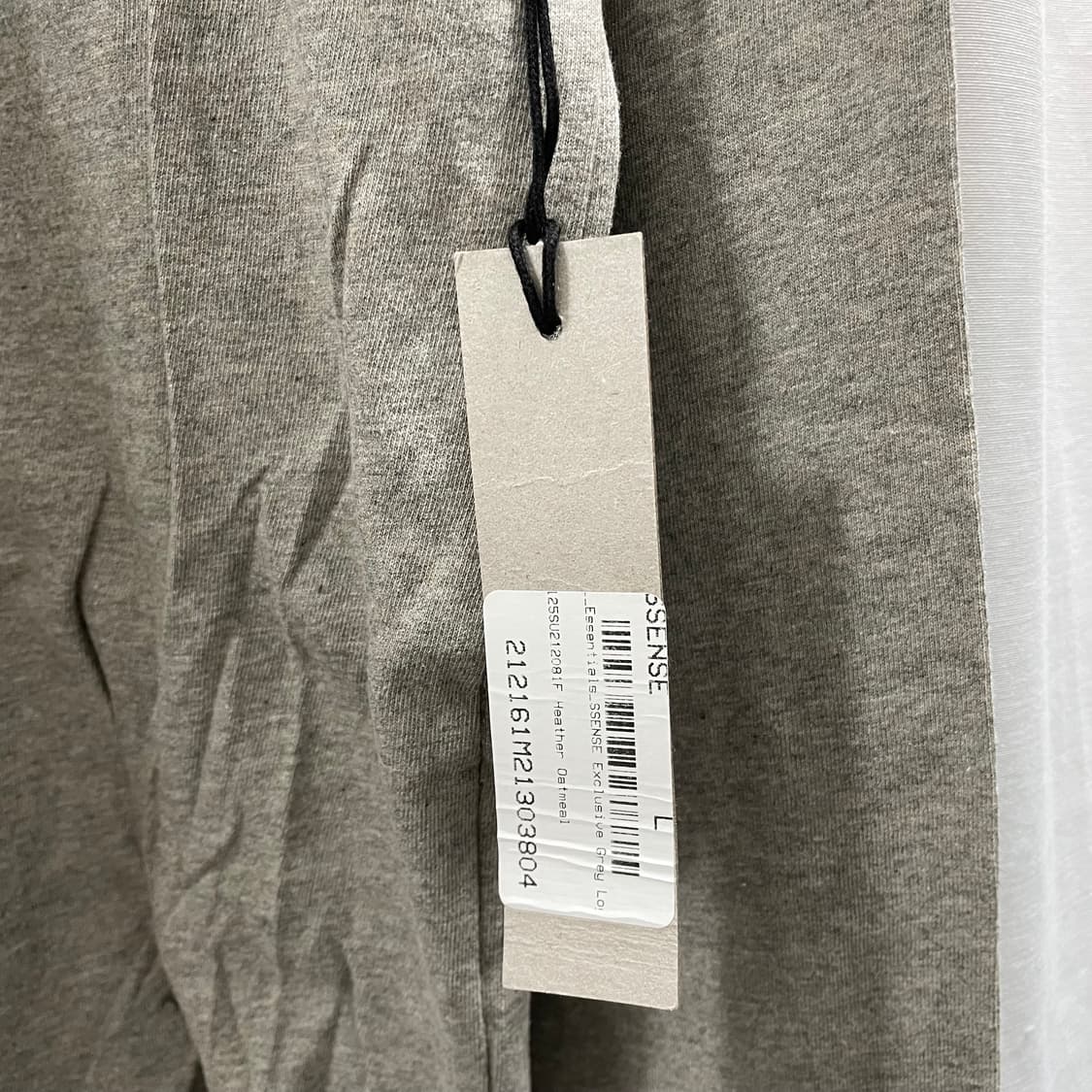 피어오브갓 에센셜/ 체스트 로고 롱슬리브 티셔츠 헤더 오트밀/ L 상품이미지8