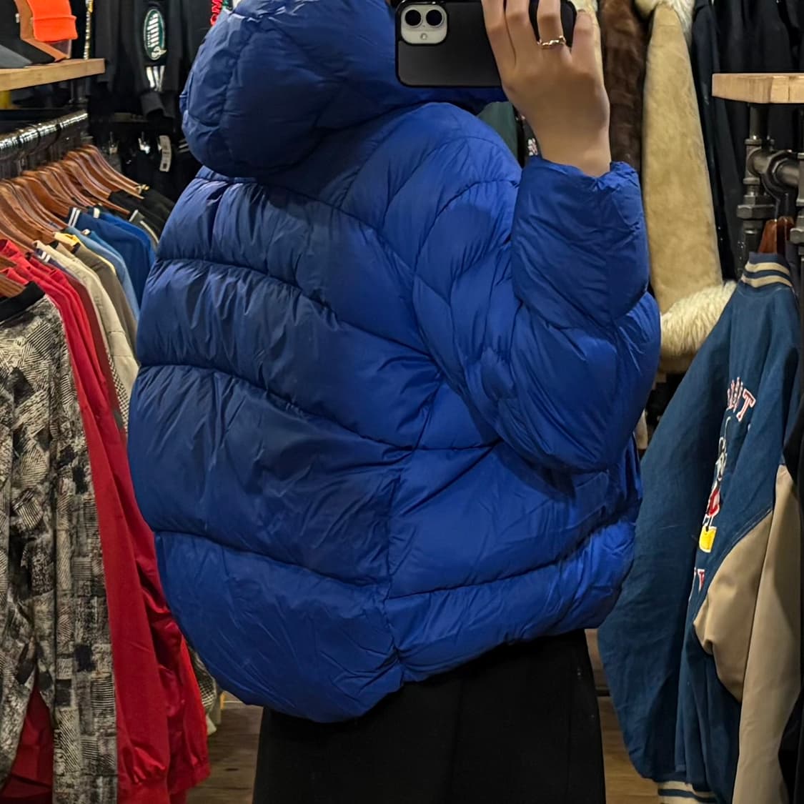 [HI] VTG 후드 경량 패딩 상품이미지5