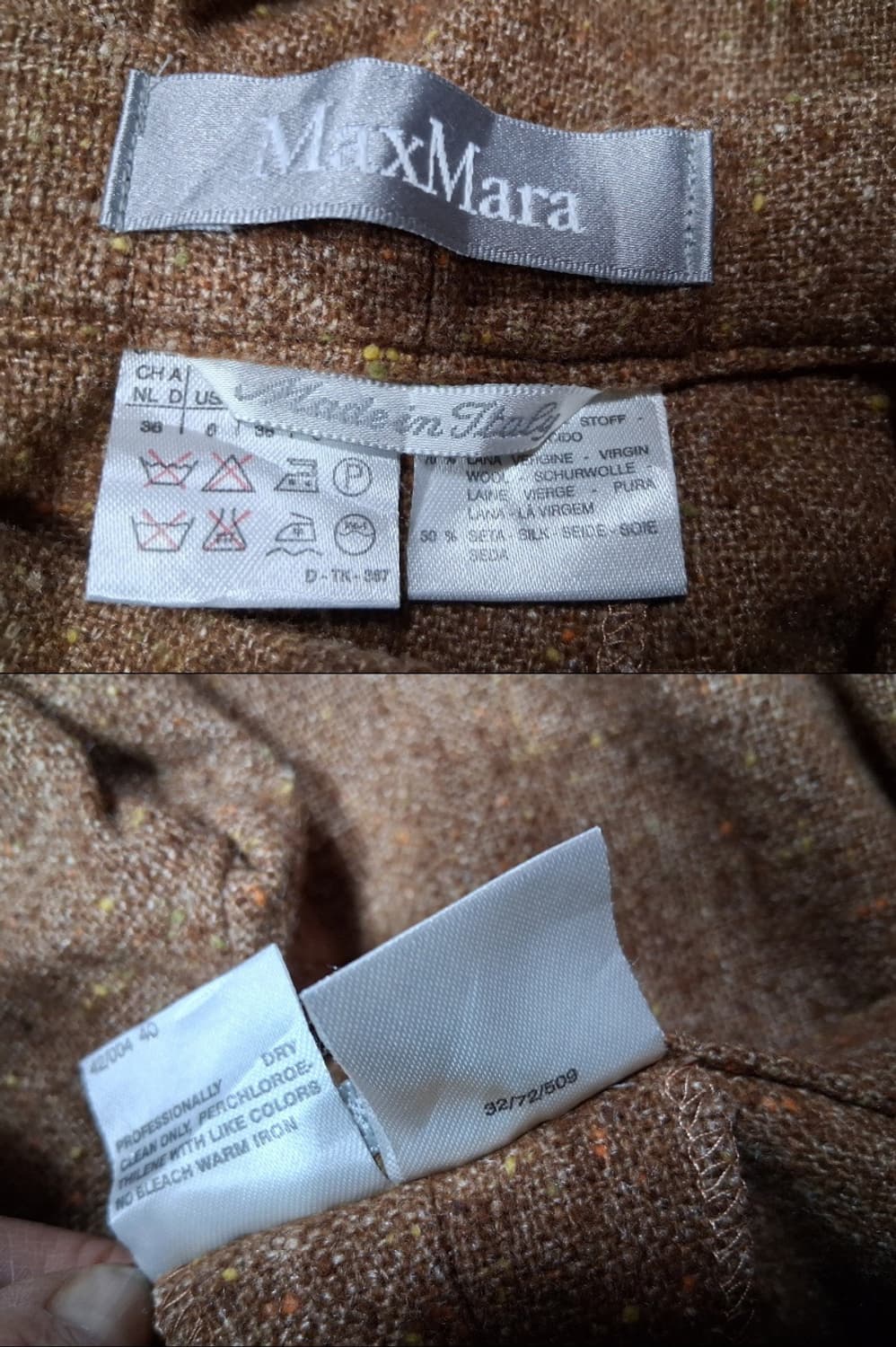 MAX MARA 막스마라 카멜모직팬츠 올드모델 여성 25 마른26
 상품이미지7