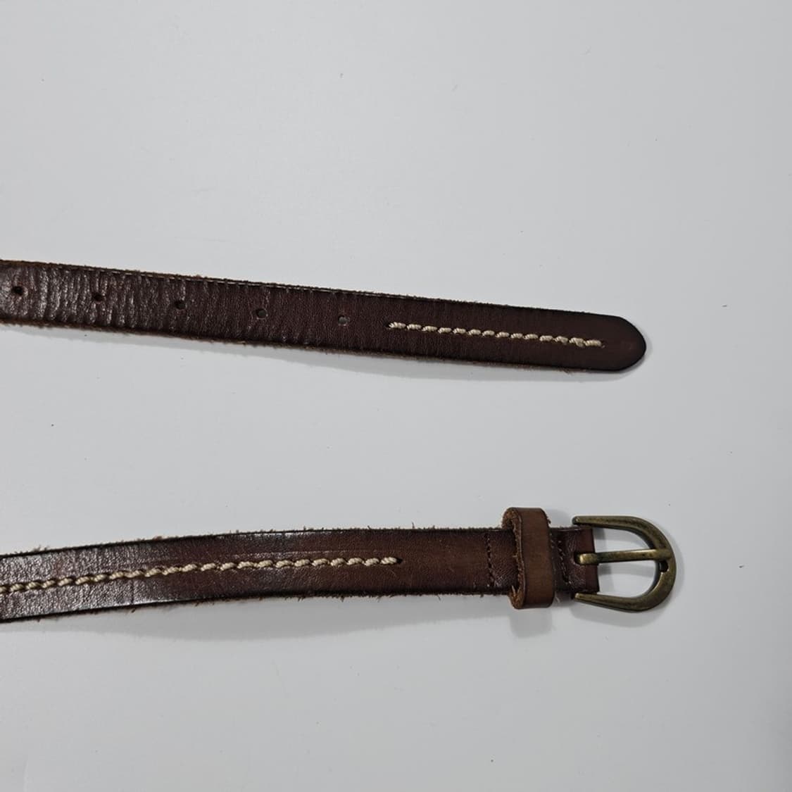 빈티지 슬림 가죽 벨트 상품이미지3