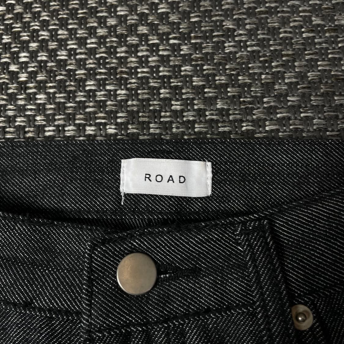 (29) ROAD 흑청 사이드 데미지 포인트 데님 팬츠 S 상품이미지4