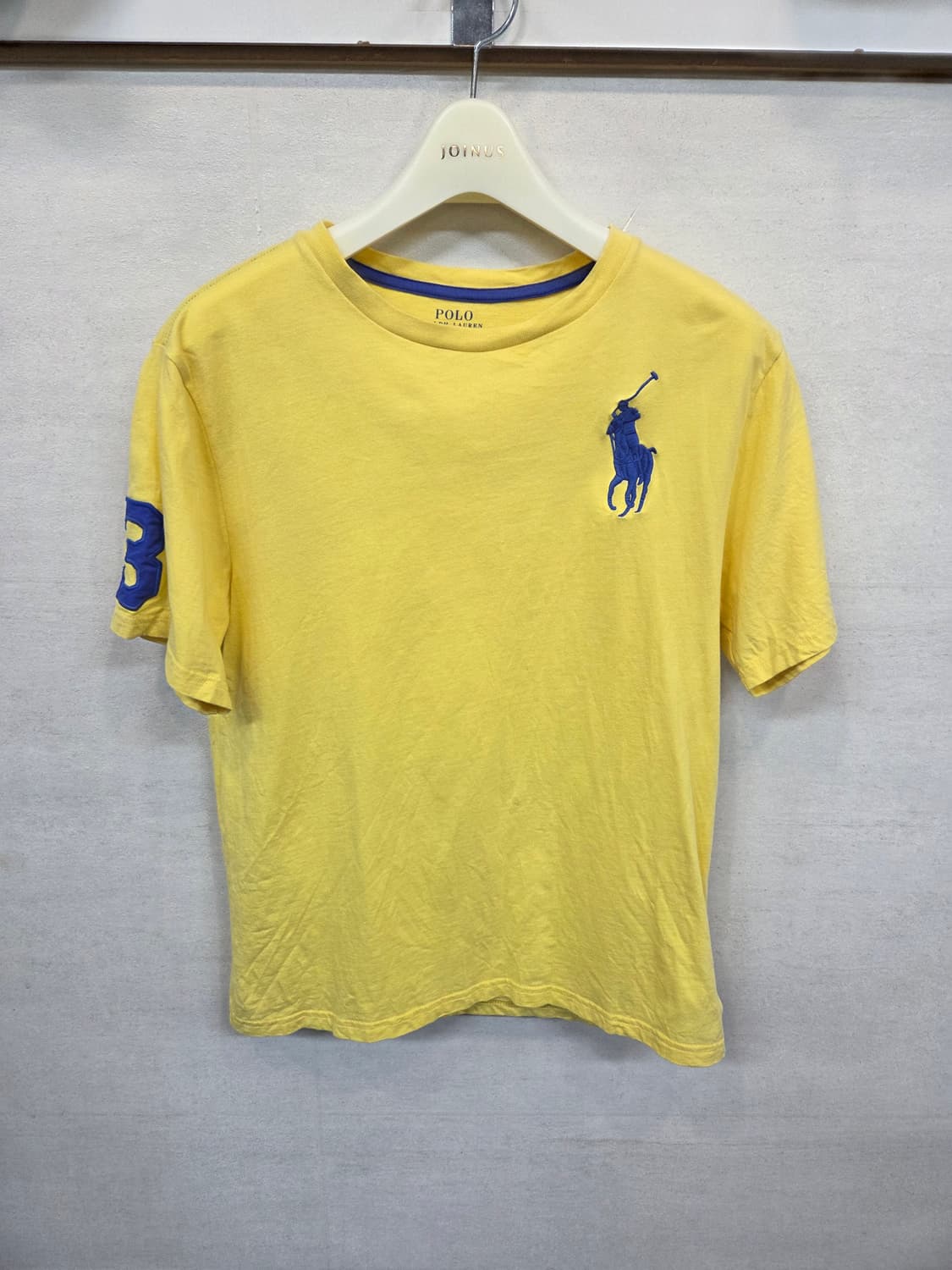 폴로랄프로렌 주니어 빅포니 반팔 노랑 14 16 성인 xs 상품이미지1