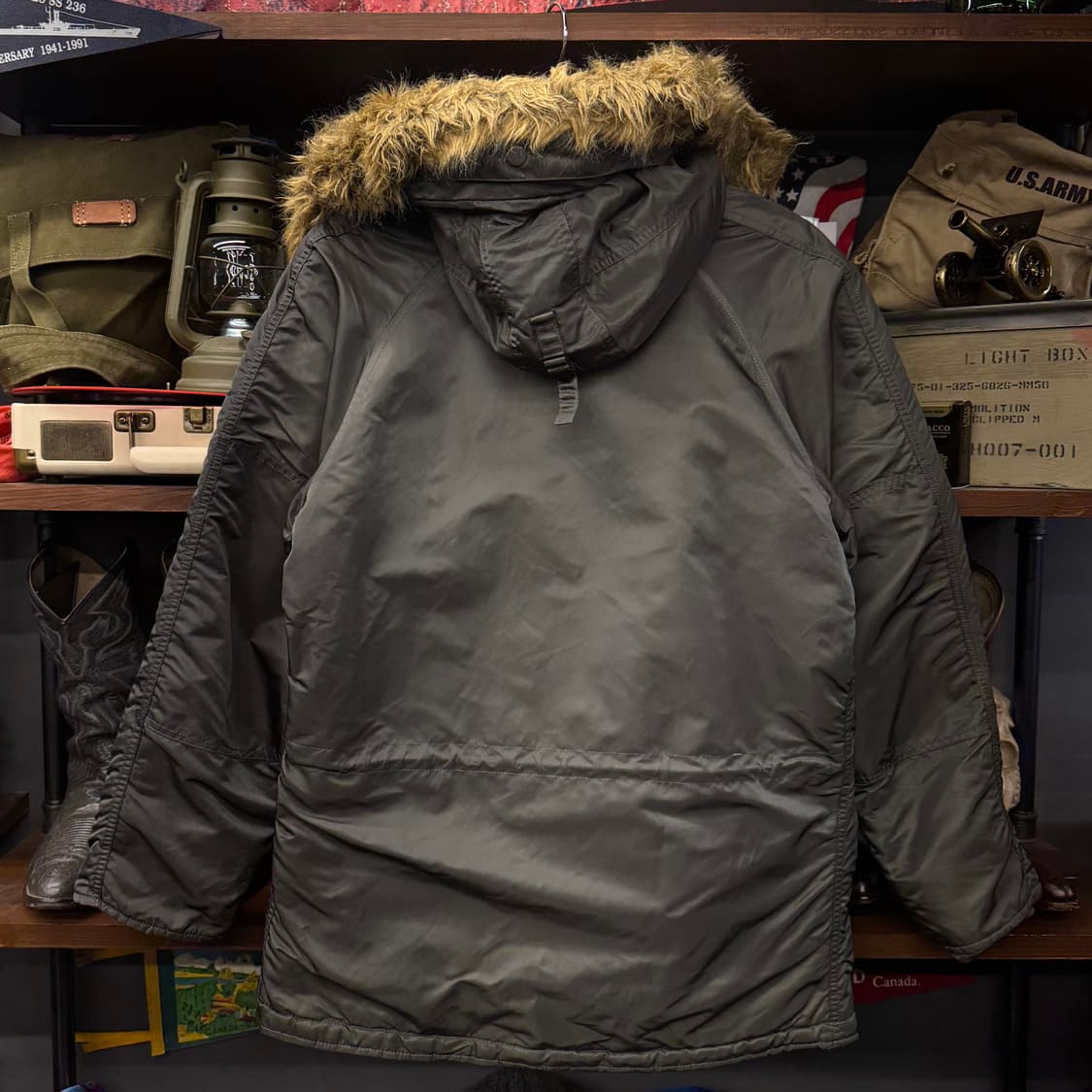 알파 인더스트리 N3B 밀리터리 퍼 후드 야상 자켓 파카 복각 N132 상품이미지2