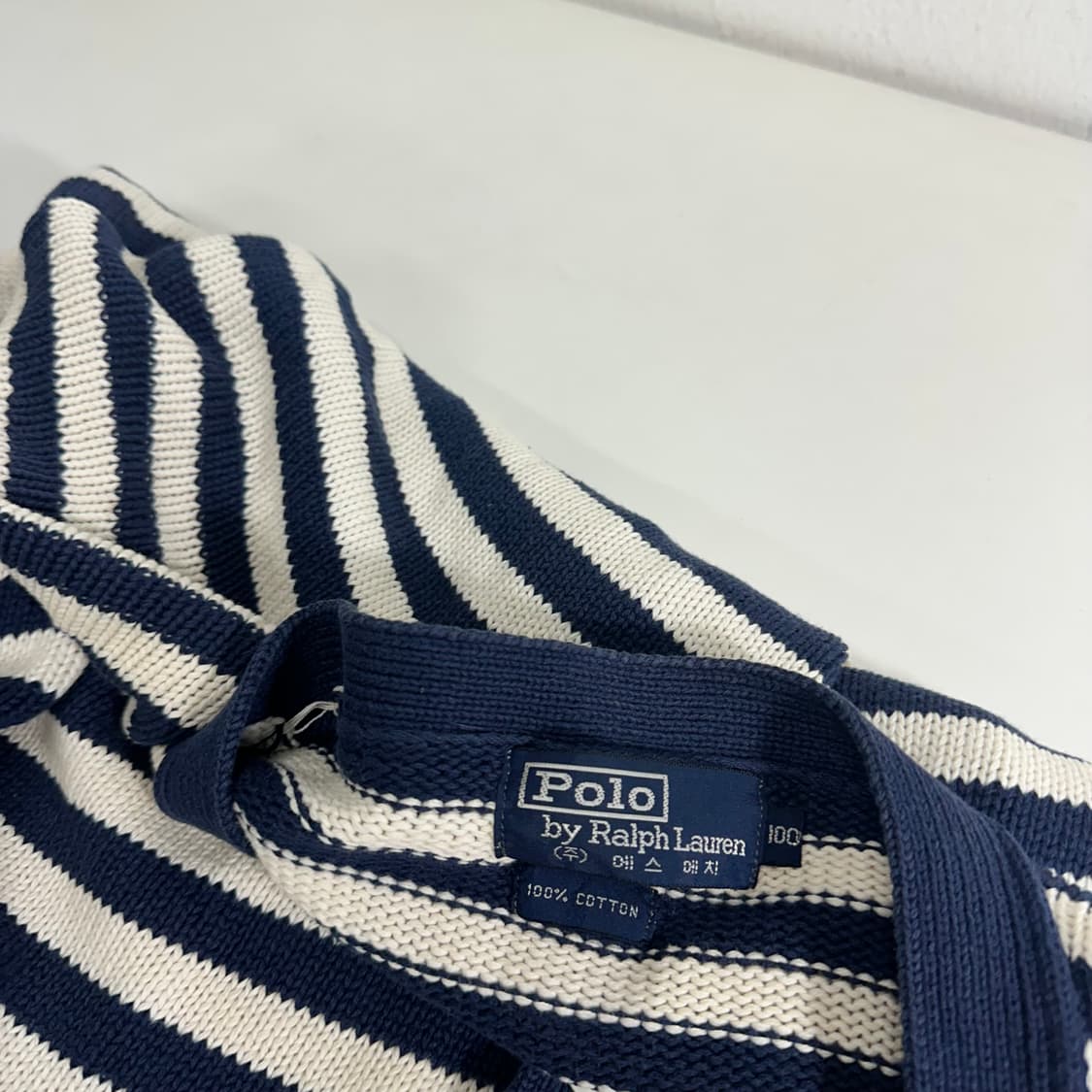 L-XL 폴로랄프로렌 남흰 루즈핏 면니트가디건 상품이미지4