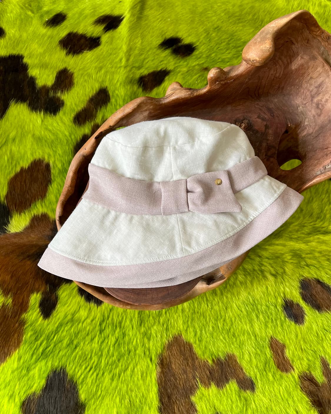 LANVIN en Blue Classic Linen Bucket Hat 상품이미지6