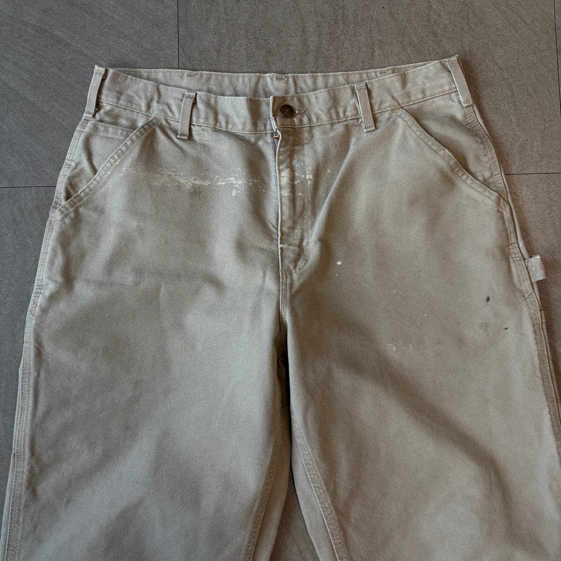 칼하트 정품 오리지널 라이트 그레이 카펜터 팬츠 상품이미지6