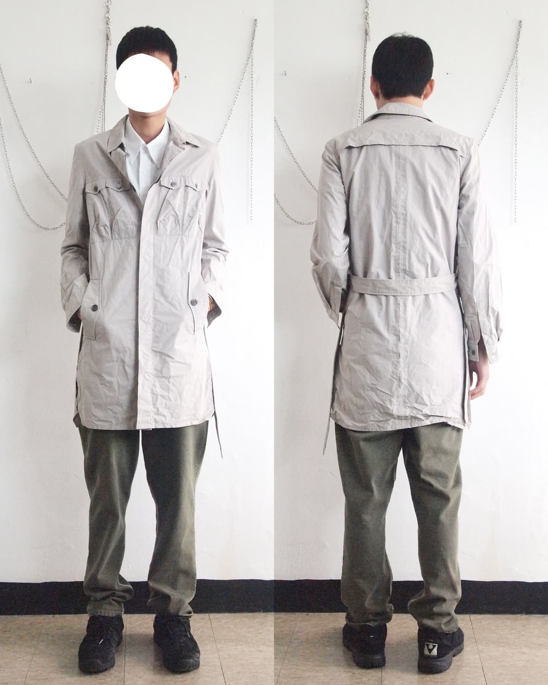 rare* [46] 크리스반아쉐 밀리터리 클립포켓 코트 상품이미지1