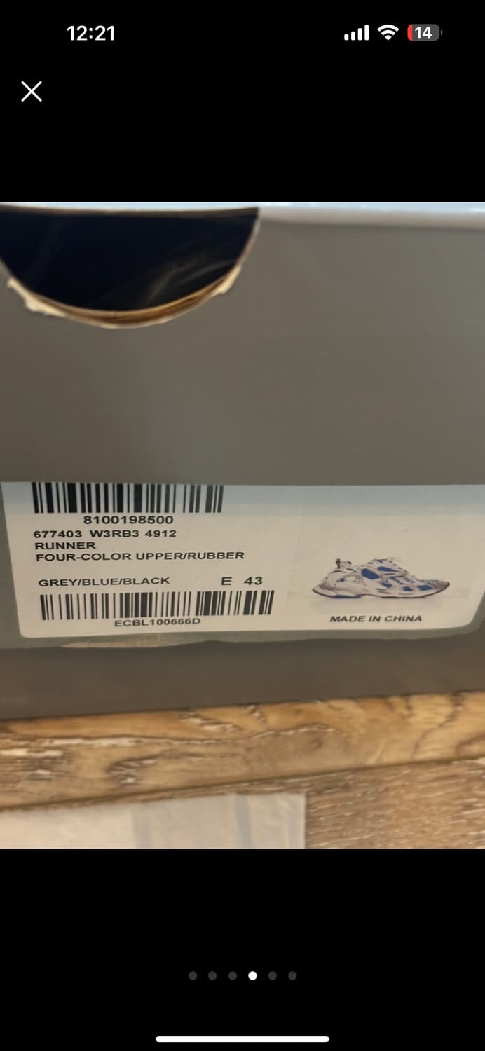 발렌시아가 뉴러너 스니커즈 43 블루 상품이미지6