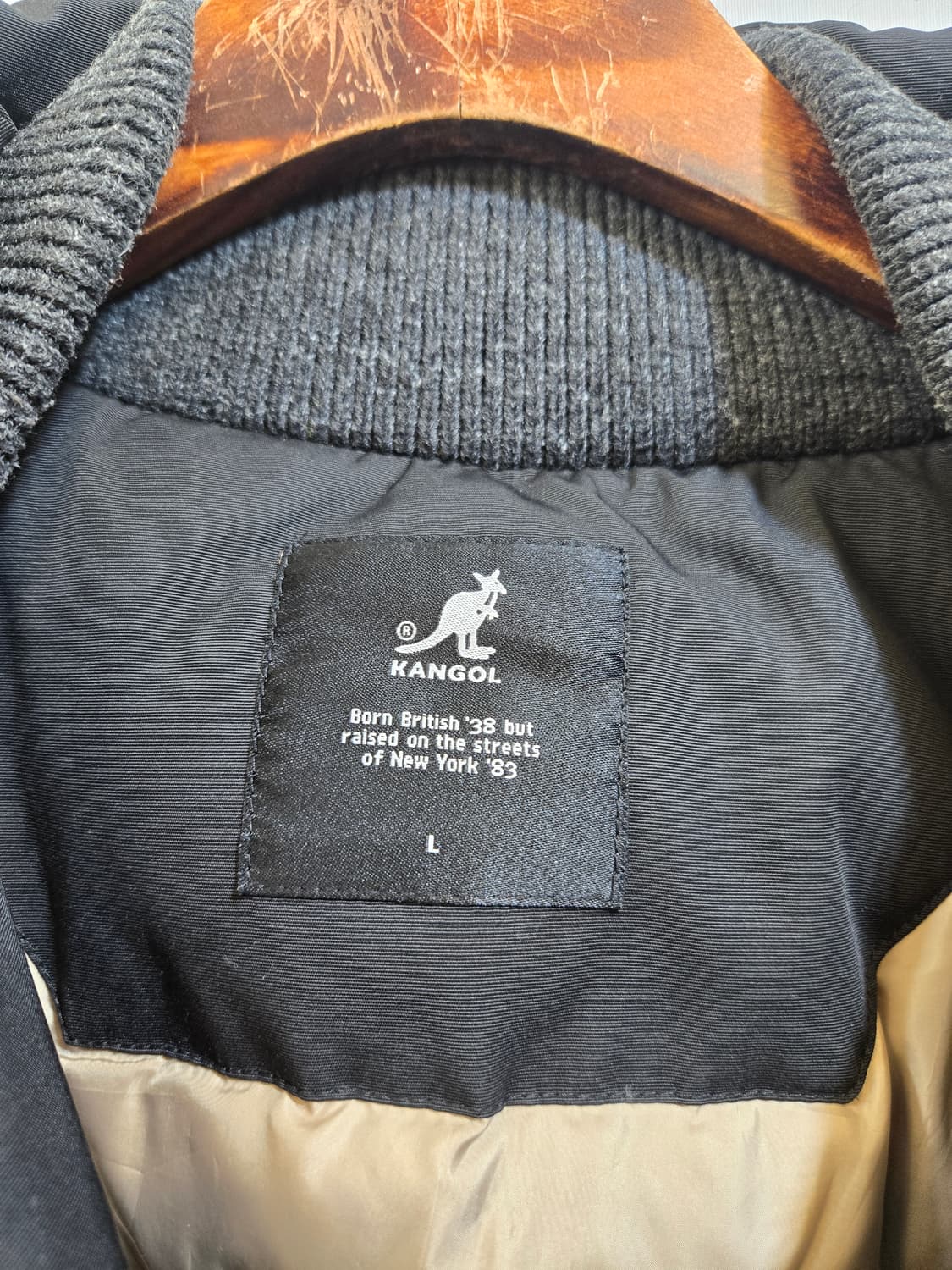 캉골 블랙 후드 패딩 점퍼 상품이미지2