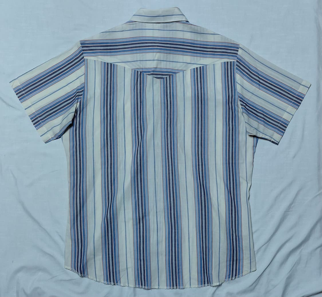 [L] 랭글러(Wrangler) 빈티지 웨스턴 멀티 스트라이프 반팔 셔츠 상품이미지7