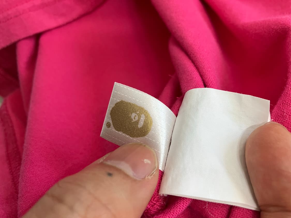 베이프 핫핑크 마일로 반팔 1050 y2k 스트릿 갸루 펑키 일본 상품이미지6