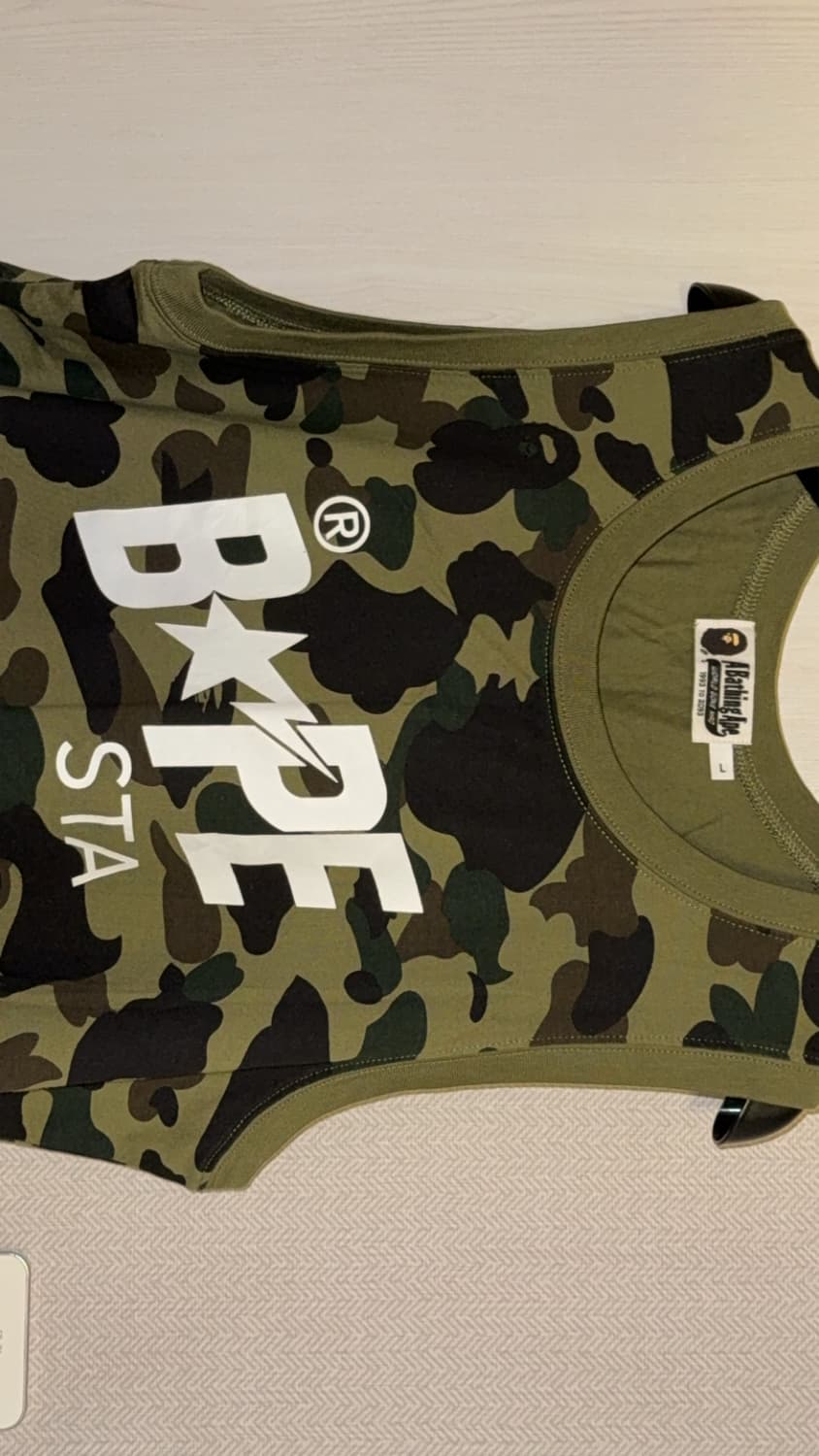 베이프 스타 나시 1st camo bape sta tank top 상품이미지3