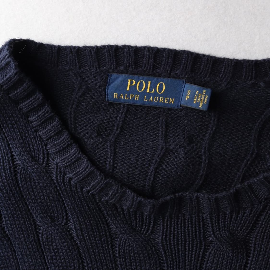 폴로 랄프 로렌 코튼 꽈배기 니트 S 상품이미지6