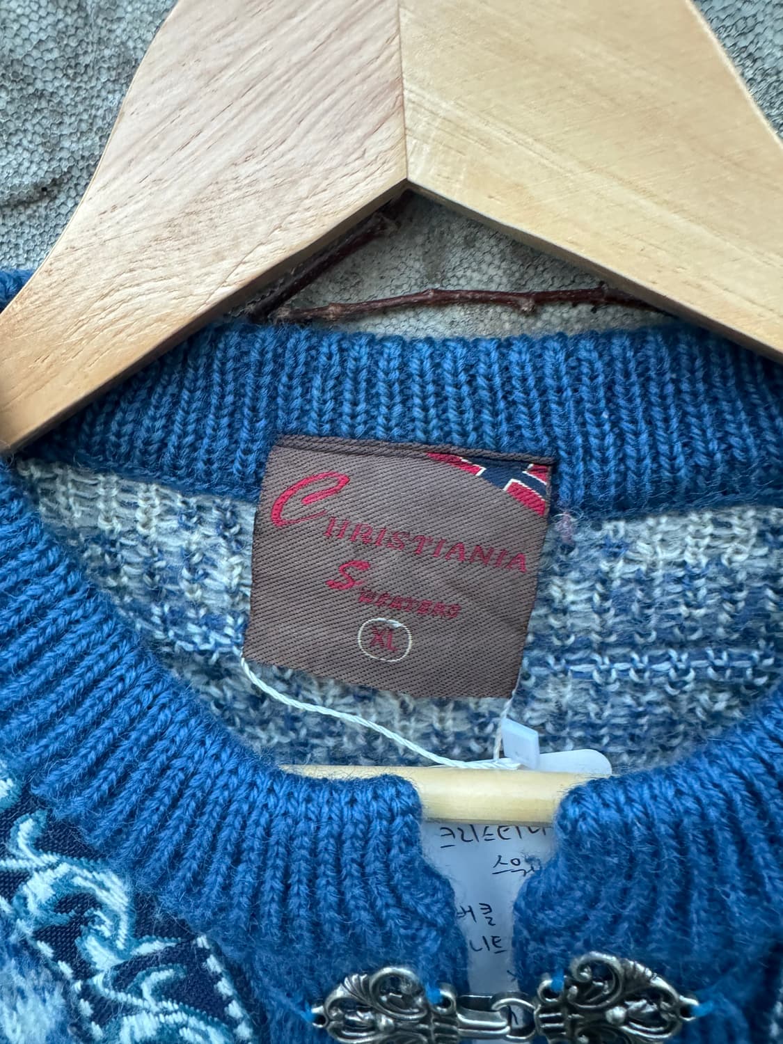 크리스티나 스웨터 빈티지 버클 가디건 니트 xl 상품이미지6