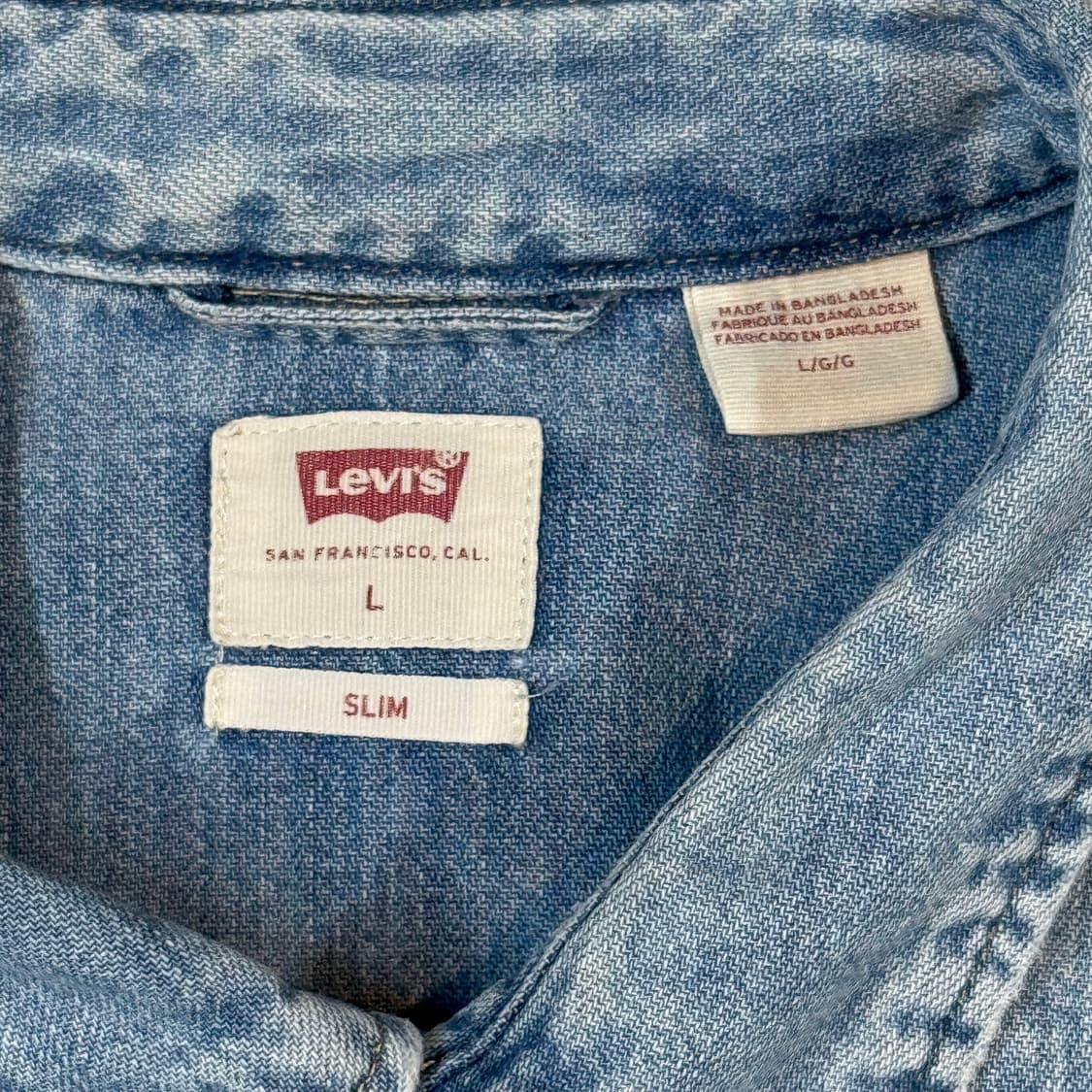 L) 리바이스 투포켓 웨스턴 데님 셔츠 상품이미지6