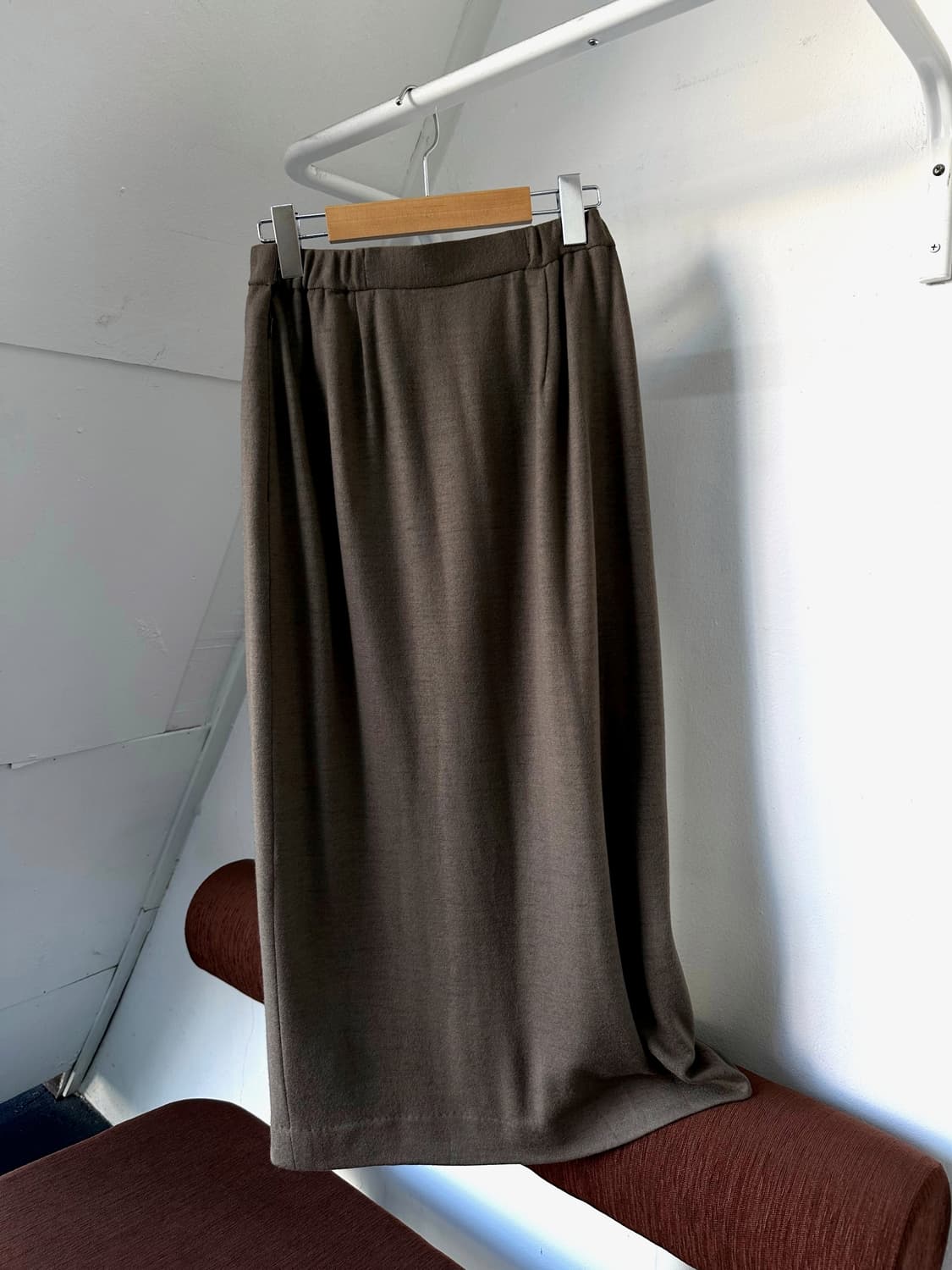 Moss knit slit design long skirt 상품이미지7