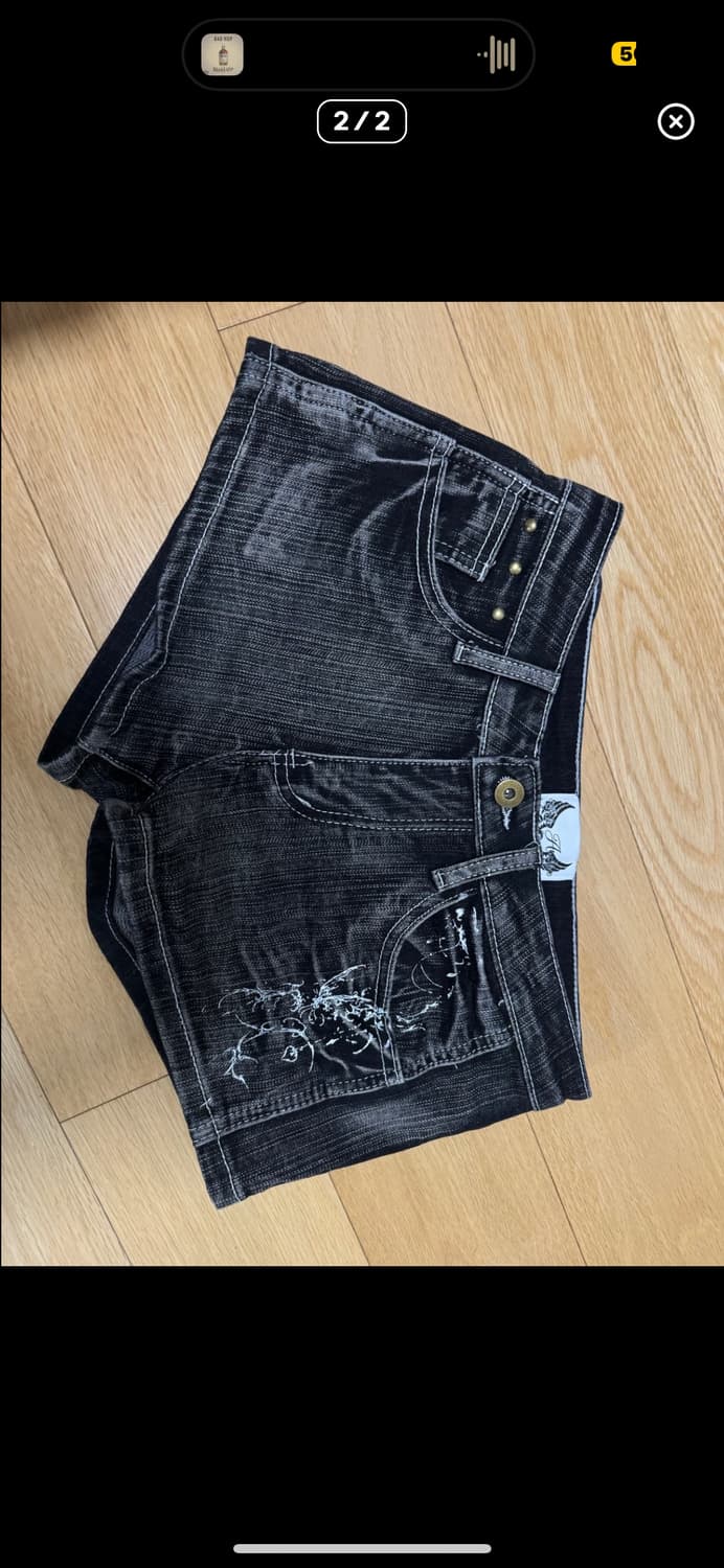 길라아카이브 타투 그래픽 데님 숏팬츠 m 상품이미지2