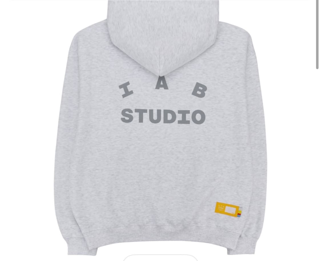 [새상품/XL] 아이앱 스튜디오 후드 라이트 그레이 상품이미지1