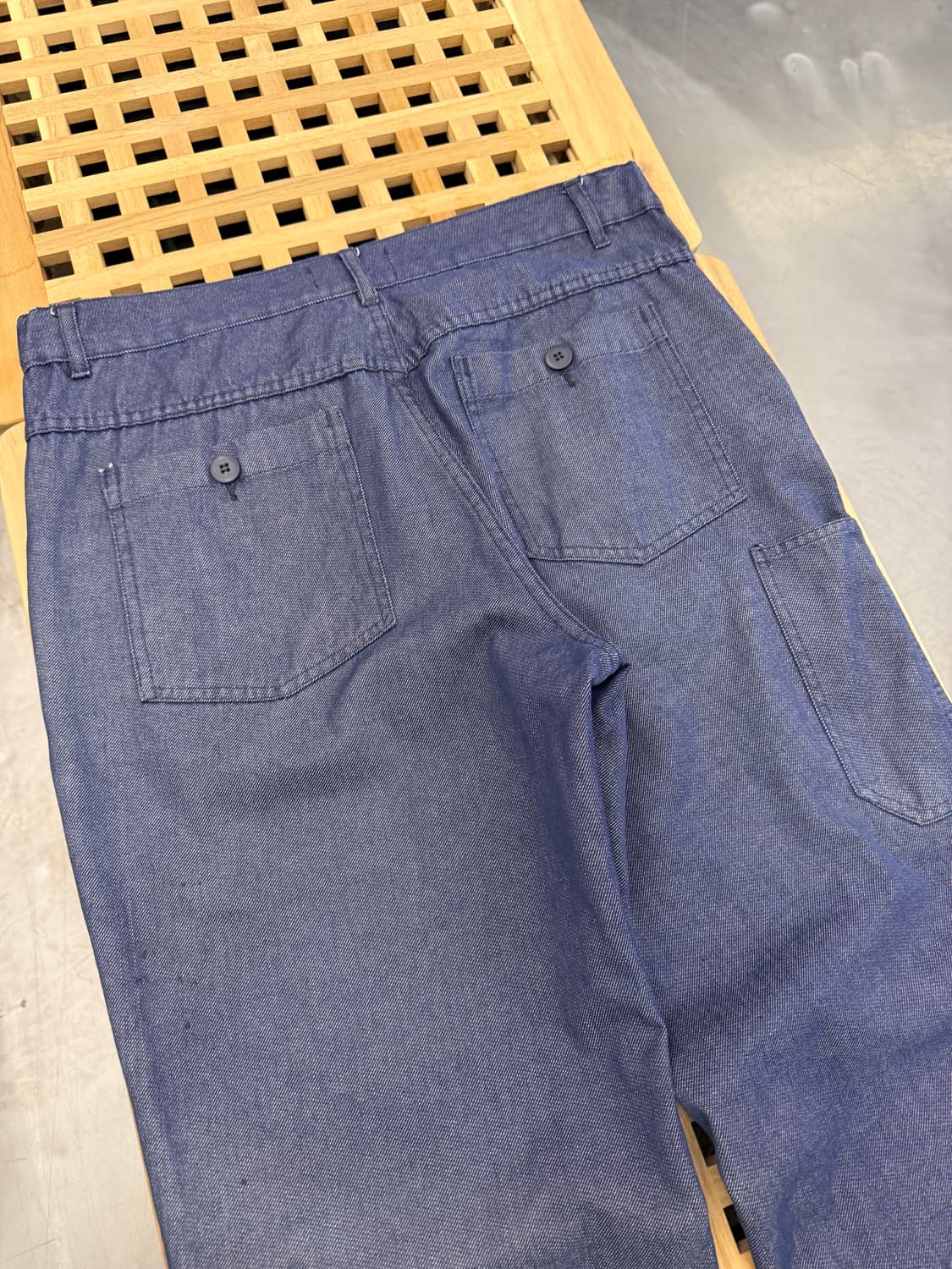 90s BARBE BLEUE FRENCH DENIM 데님 프렌치워크팬츠 상품이미지10
