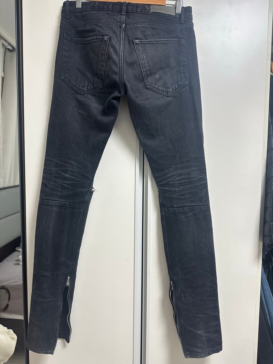 피어오브갓 디스트로이드 블랙 지퍼 데님 상품이미지3