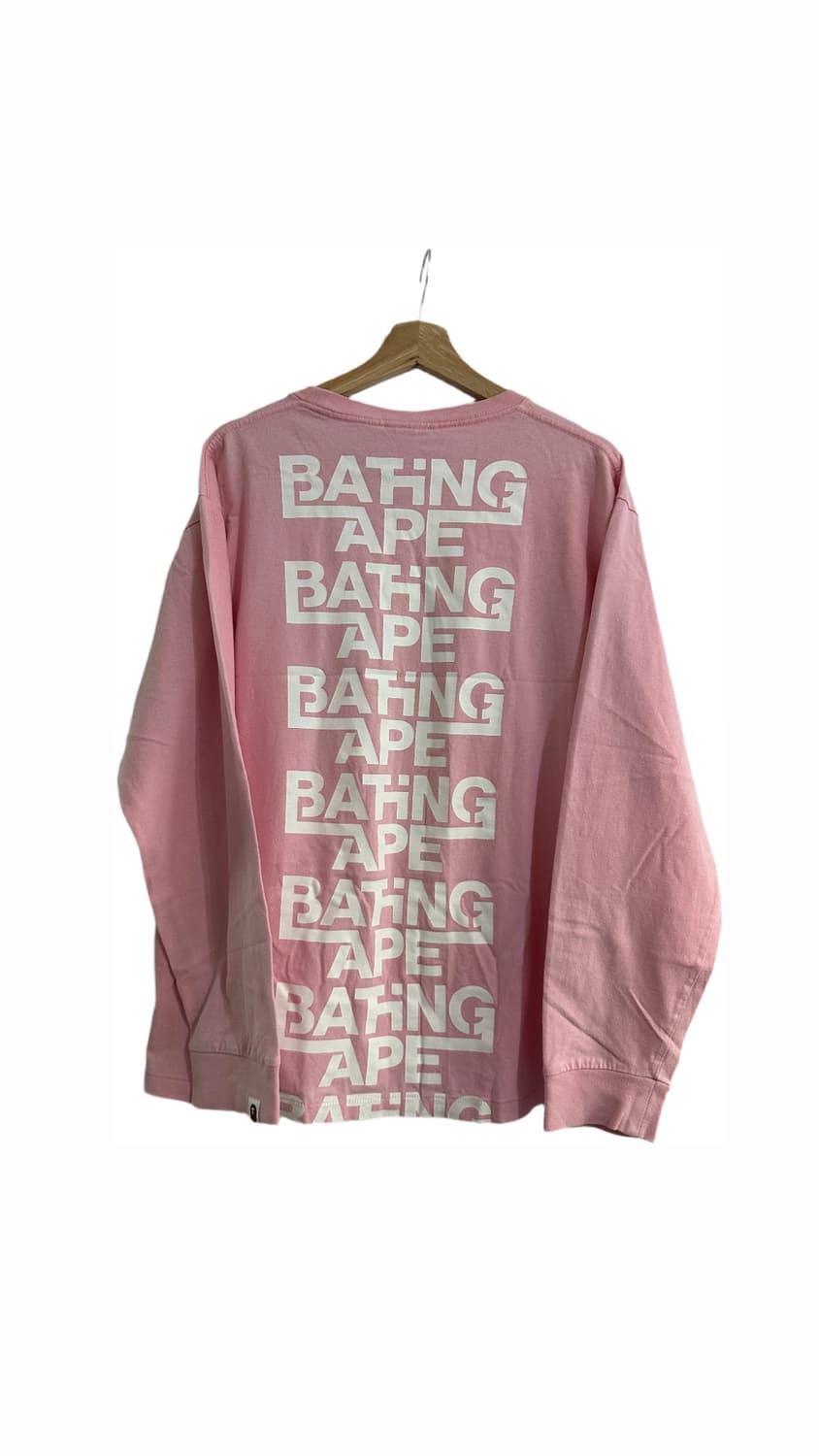 Bape longsleeve (pink) 상품이미지2