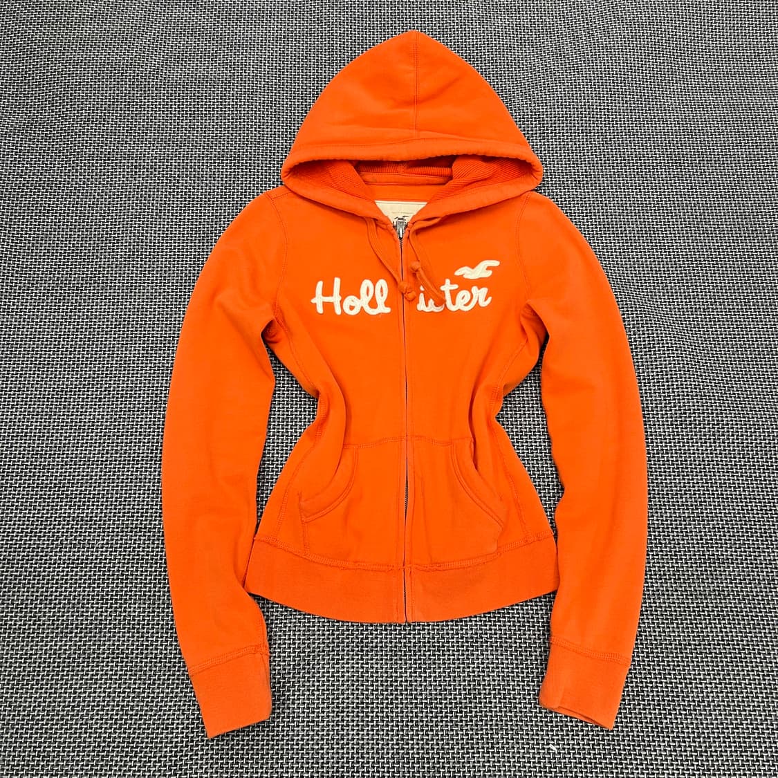 착샷O 홀리스터 오렌지 딱붙 후드집업 상품이미지1