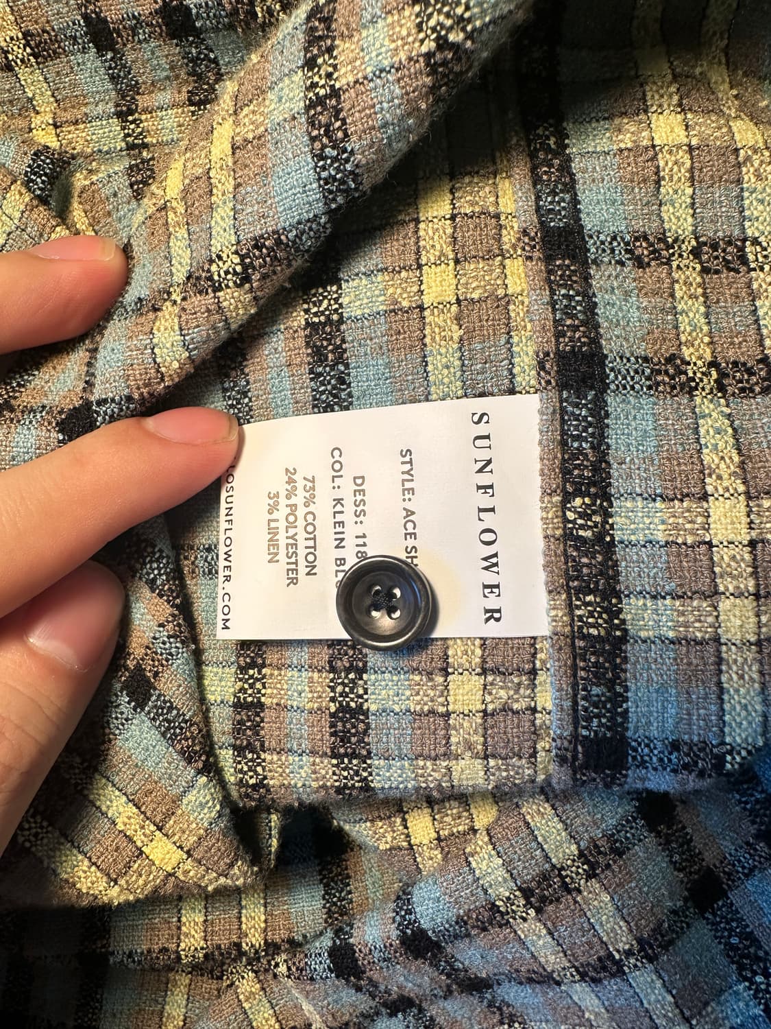 썬플라워 체크 셔츠 (ACE shirts) L 상품이미지5