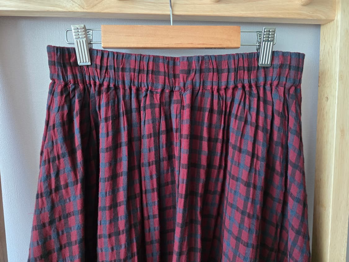 Samansa Mos2 버건디 패턴 롱스커트 상품이미지7