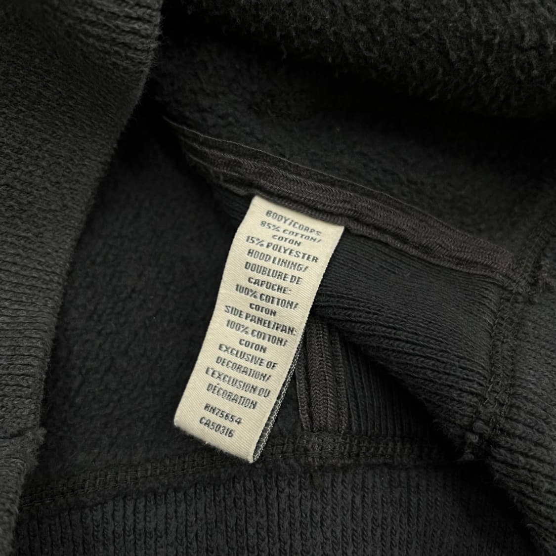 아베크롬비 패치로고 차콜 후드집업 M 상품이미지6