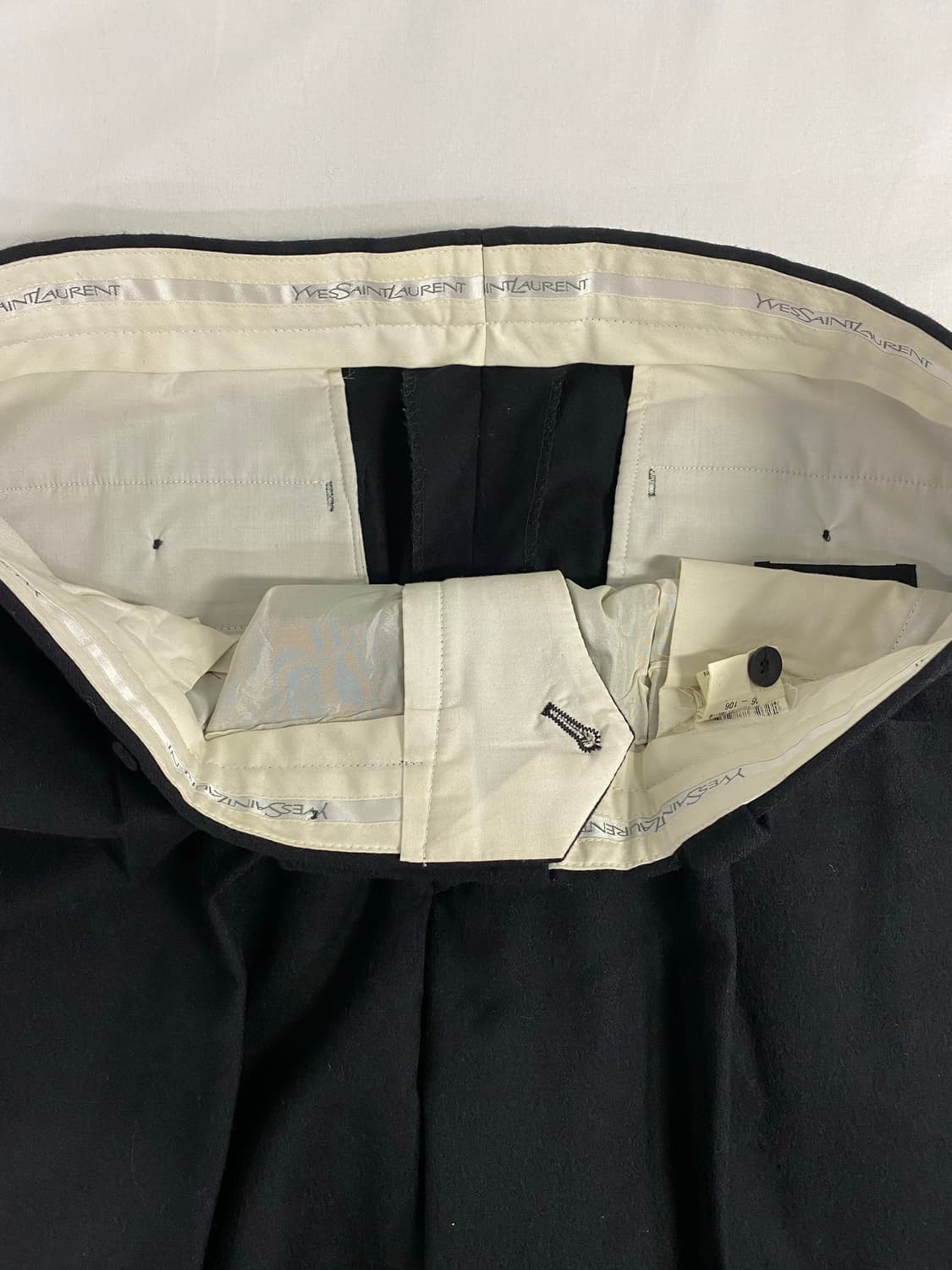 입생로랑 YSL 투턱 울 슬랙스 트라우저 <637> 상품이미지5