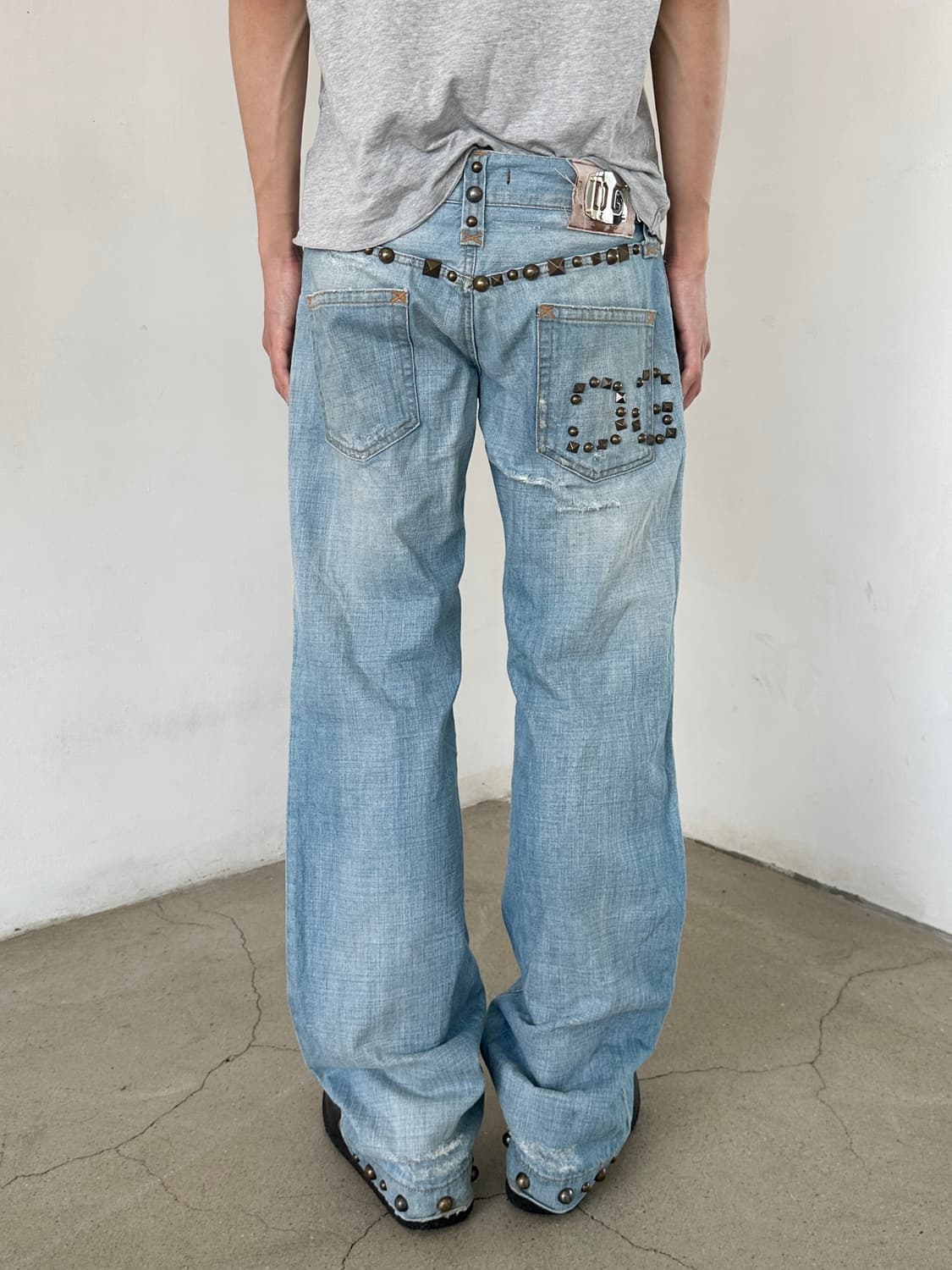 돌체앤가바나 스터드 데님 팬츠 상품이미지2