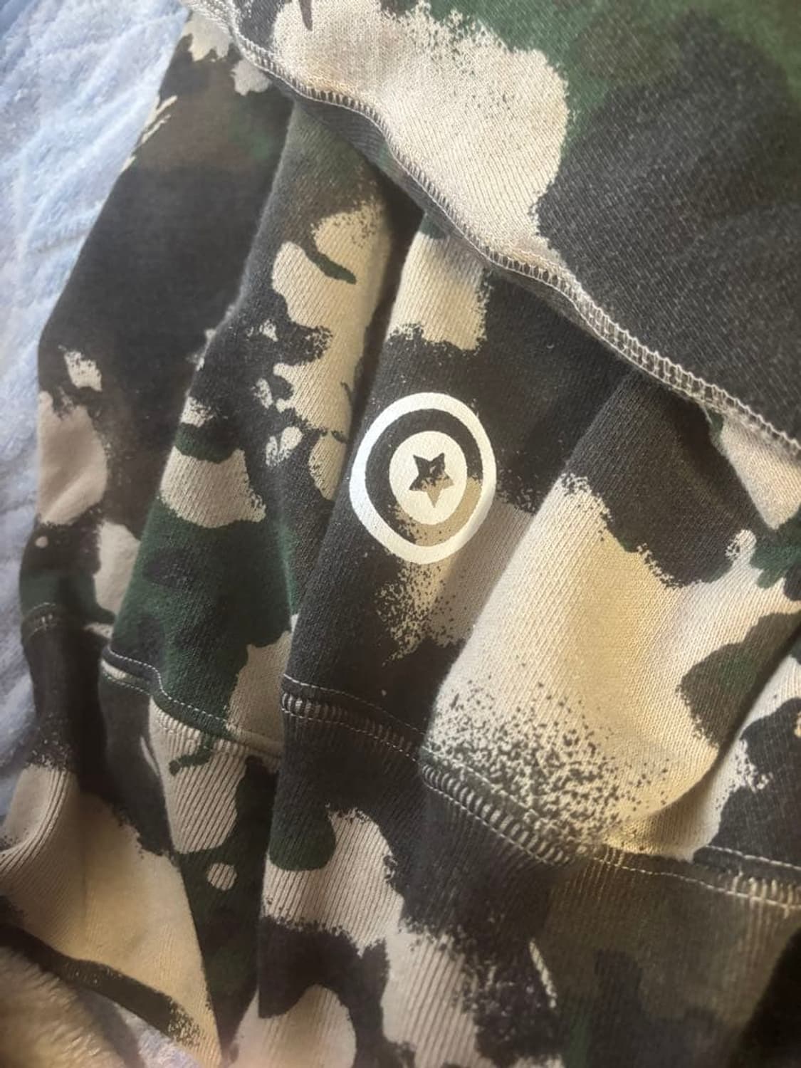 베이프 맵 카모 샤크 후드집업 그린 상품이미지7