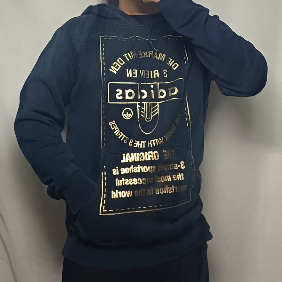 아디다스 오리지널 골드 프린팅 후드 상품이미지2