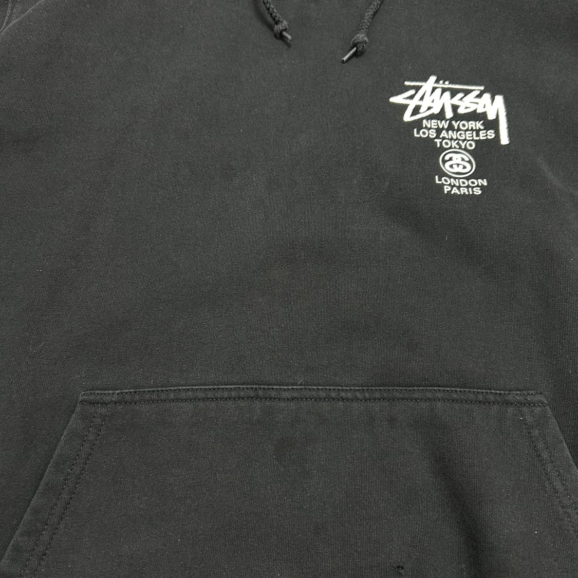 스투시 월드투어 블랙 후드(L) 상품이미지6