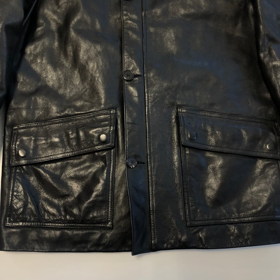 폴로 랄프로렌 카우하이드 레더코트 상품이미지6