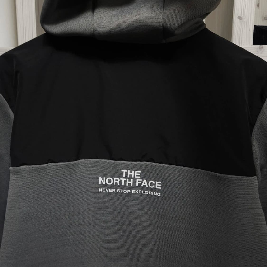 100 노스페이스 집업 후드 자켓 기능성 블랙그레이 상품이미지4