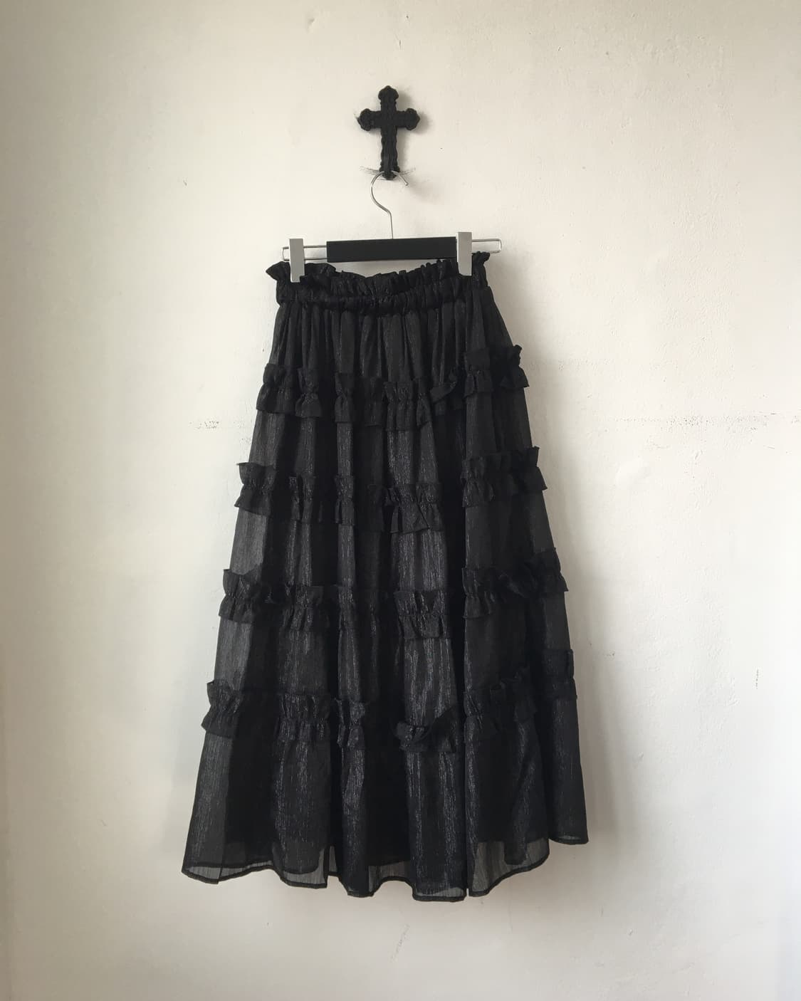 Glossy layer long skirt 상품이미지3