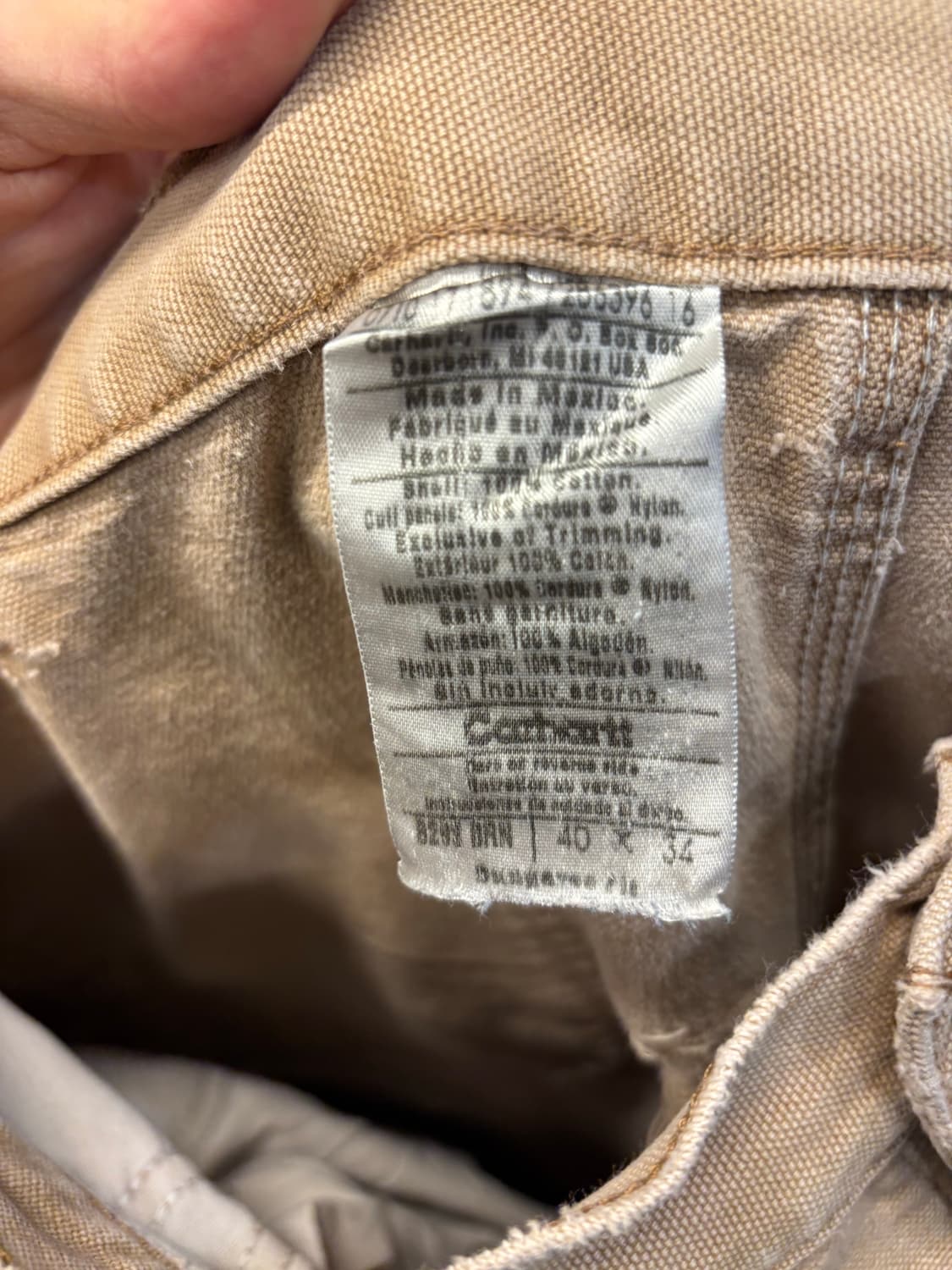 칼하트 90‘s 더블니 가죽탭 빈티지 워크팬츠 상품이미지3