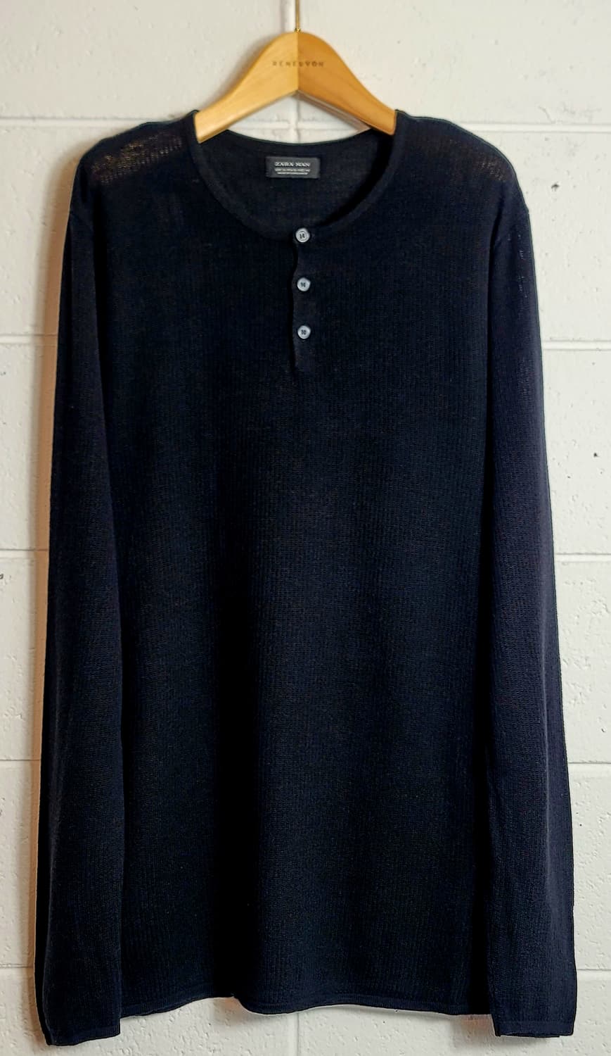 자라(ZARA MAN) 롱슬리브 니트 티셔츠 판매 상품이미지1