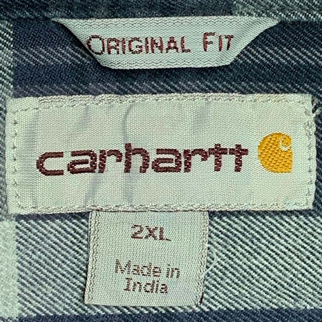 [2XL] 칼하트 오리지널핏 헤비코튼 타탄체크 워크셔츠 상품이미지4