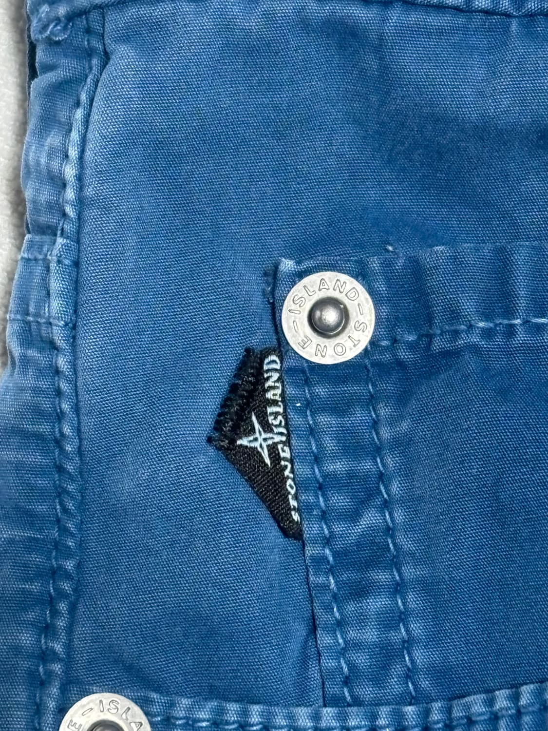 W32 스톤아일랜드 TYPE:SL 블루 코튼 팬츠 상품이미지7