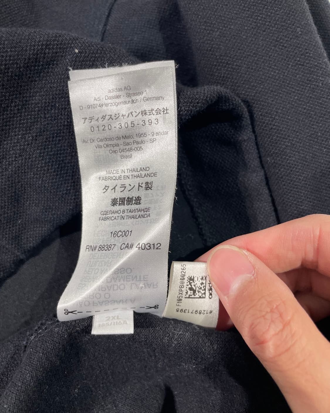 와이 쓰리 블랙 백 로고 스트링 오버 후디 상품이미지9