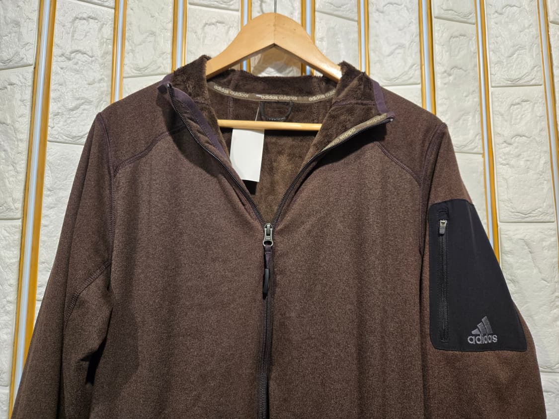 아디다스 기모 보아털 후드집업 100-105 상품이미지3