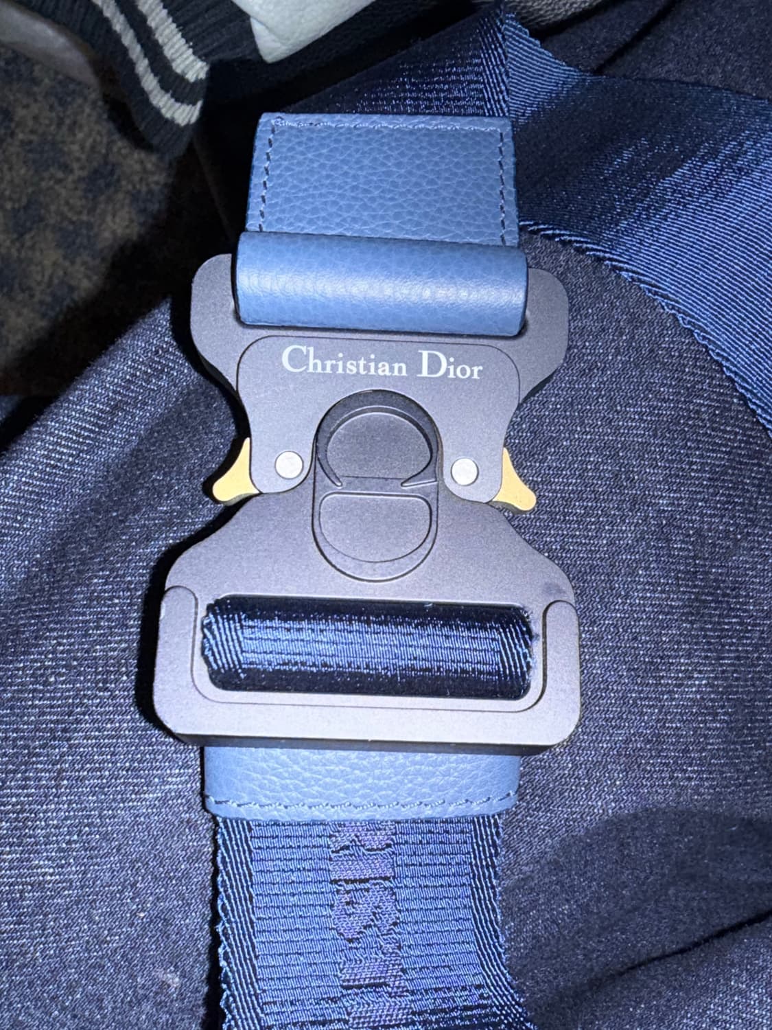 디올 남성 새들백 블루 상품이미지3